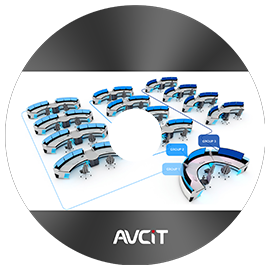 任意坐席自定义分组分权限管理场景软件